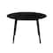 Armen Living Arcadia and Juno 48" Round Charcoal and Black Wood 5 Piece Dining Set SETARDI5JNBLCH48 - alternate 6